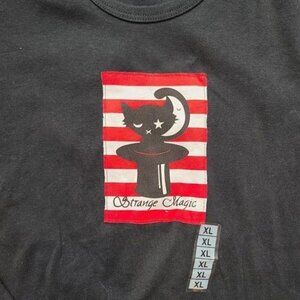 Vintage Emily the Strange Womens Top, Strange Magic, Black, Small